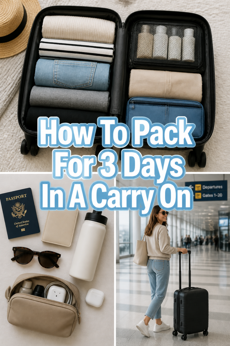 ✈️ How To Pack For 3 Days In A Carry On