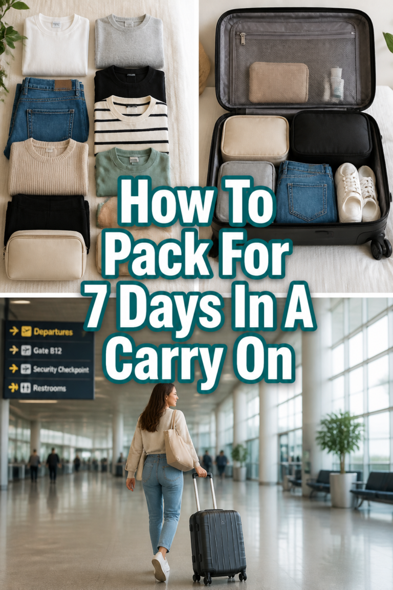 ✈️ How To Pack For 7 Days In A Carry On