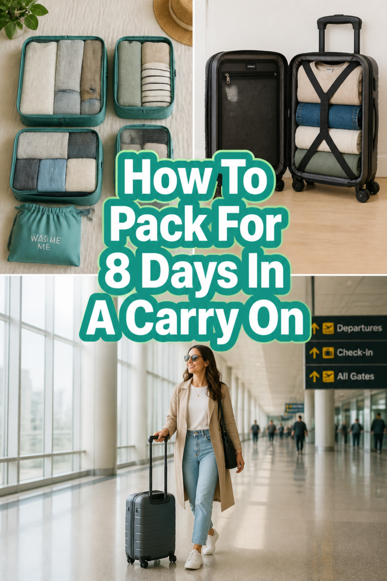 ✈️ How To Pack For 8 Days In A Carry On