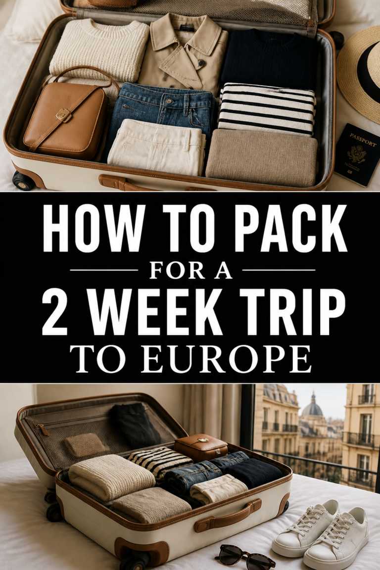 🌍 How To Pack For A 2 Week Trip To Europe