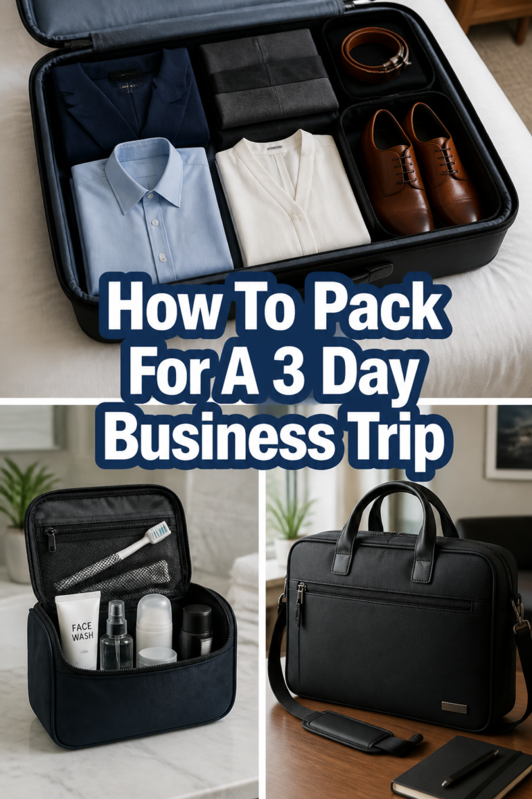 💼 How To Pack For A 3 Day Business Trip