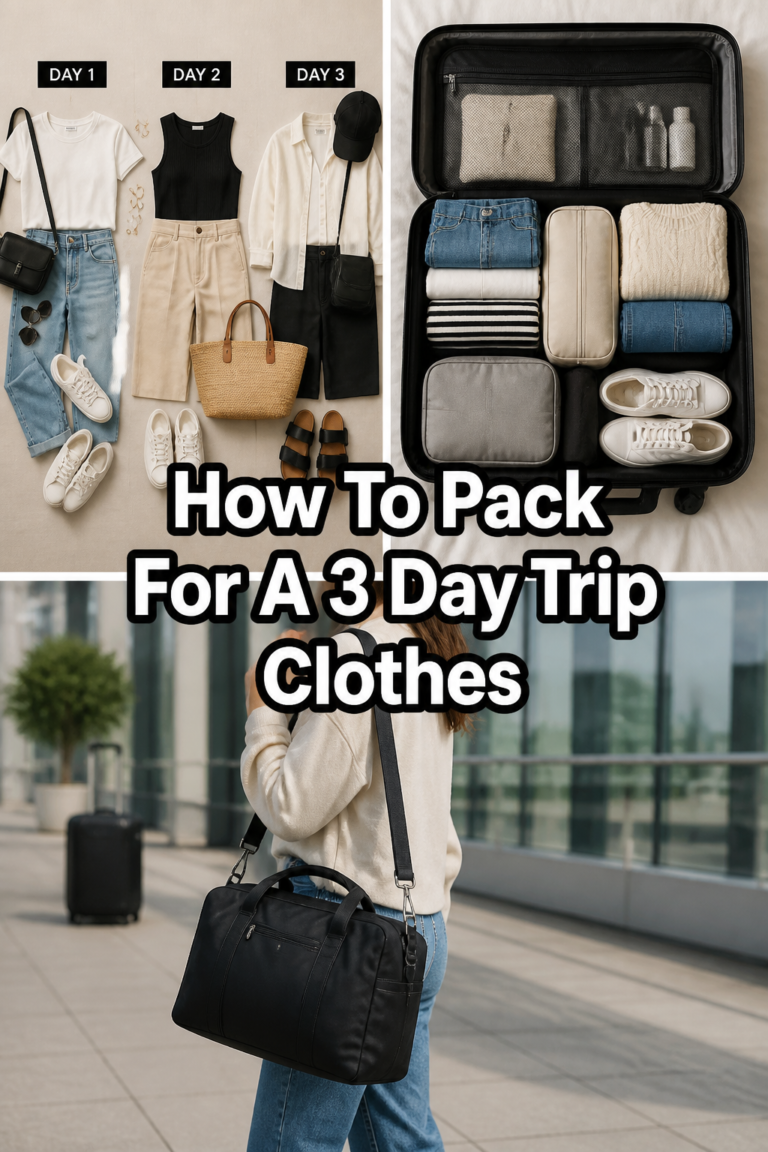 ✈️ How To Pack For A 3 Day Trip Clothes