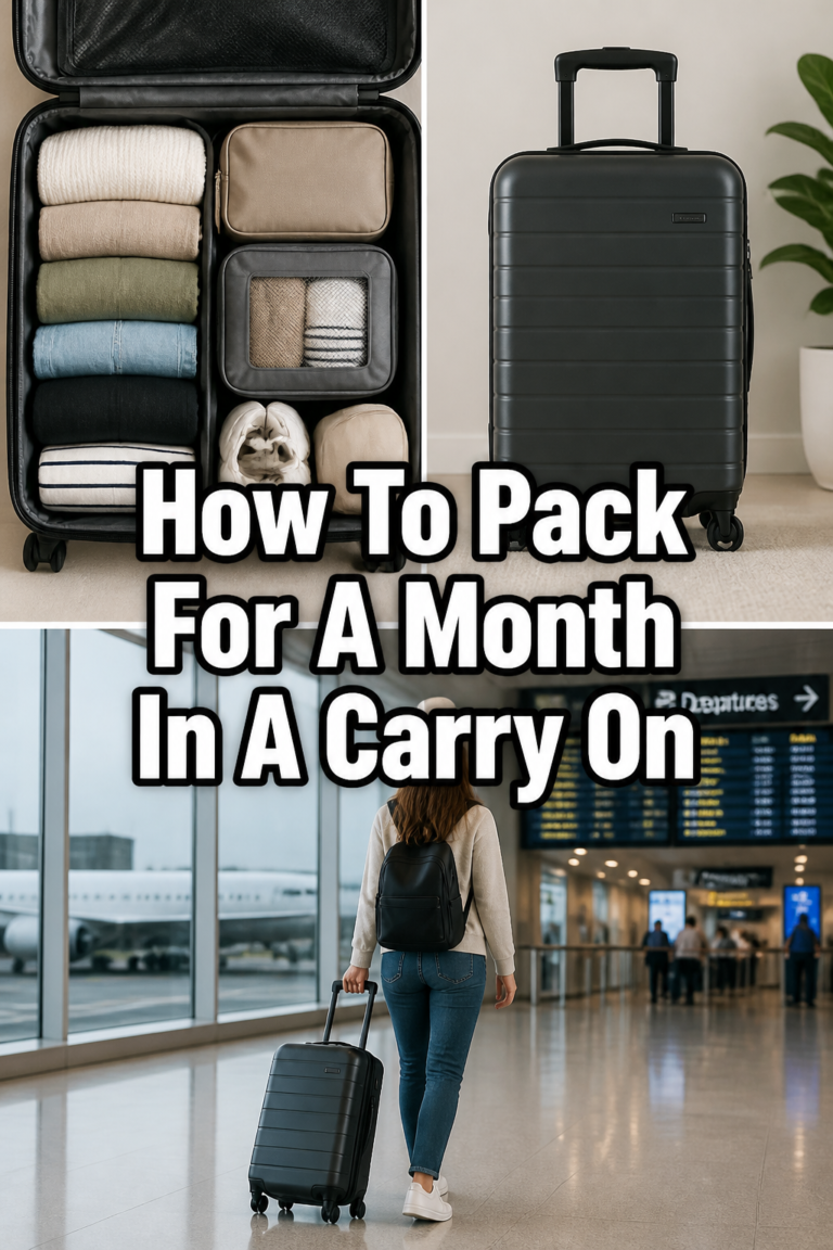 How To Pack For A Month In A Carry On