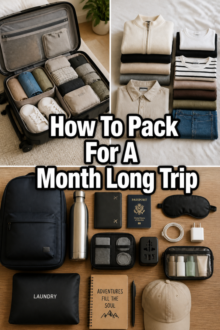 ✈️ How To Pack For A Month Long Trip