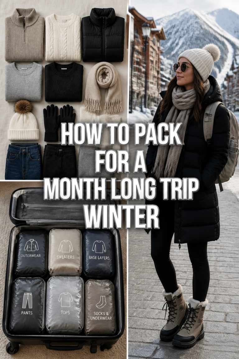 ❄️ How To Pack For A Month Long Trip Winter