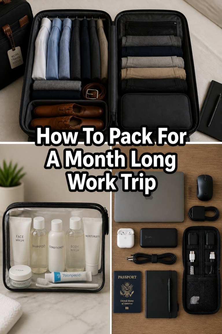 ✈️ How To Pack For A Month Long Work Trip