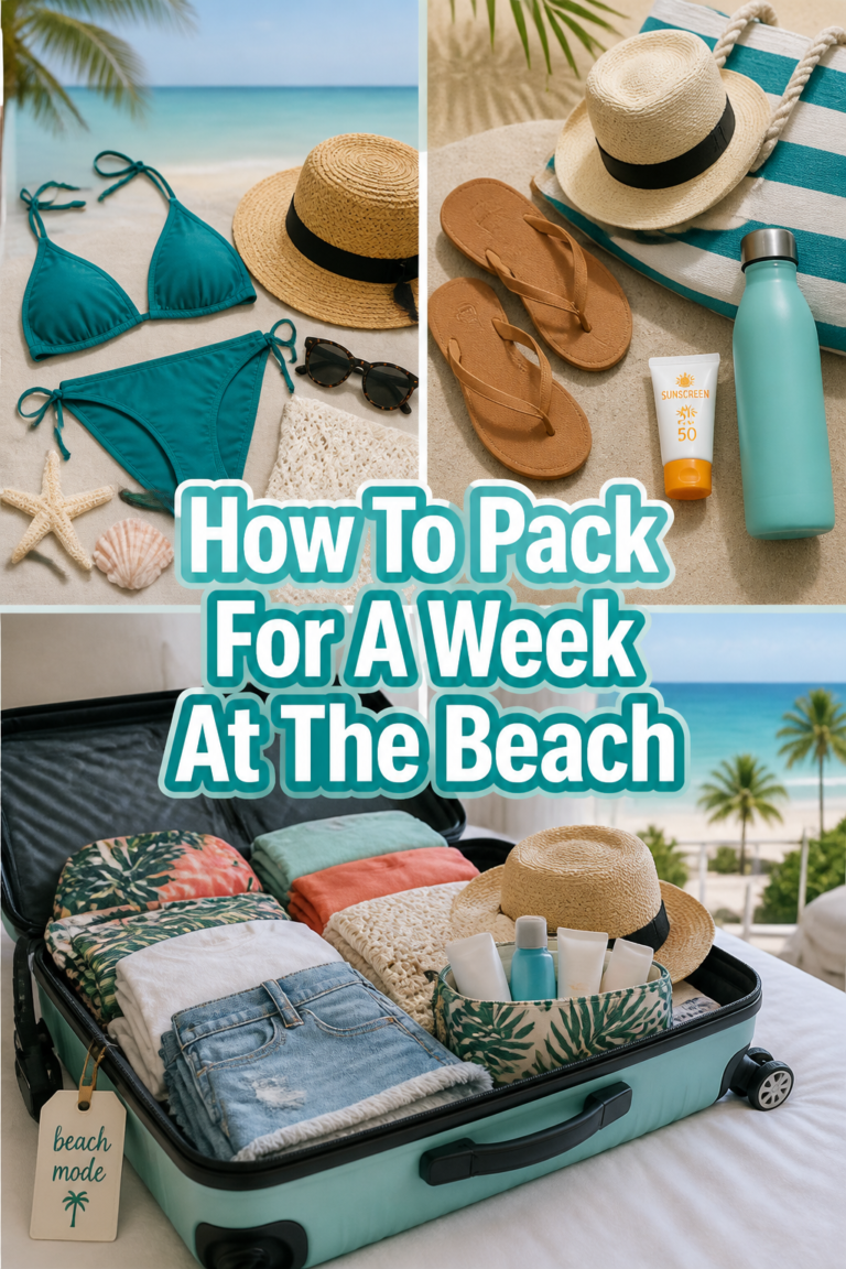 🏖️ How To Pack For A Week At The Beach