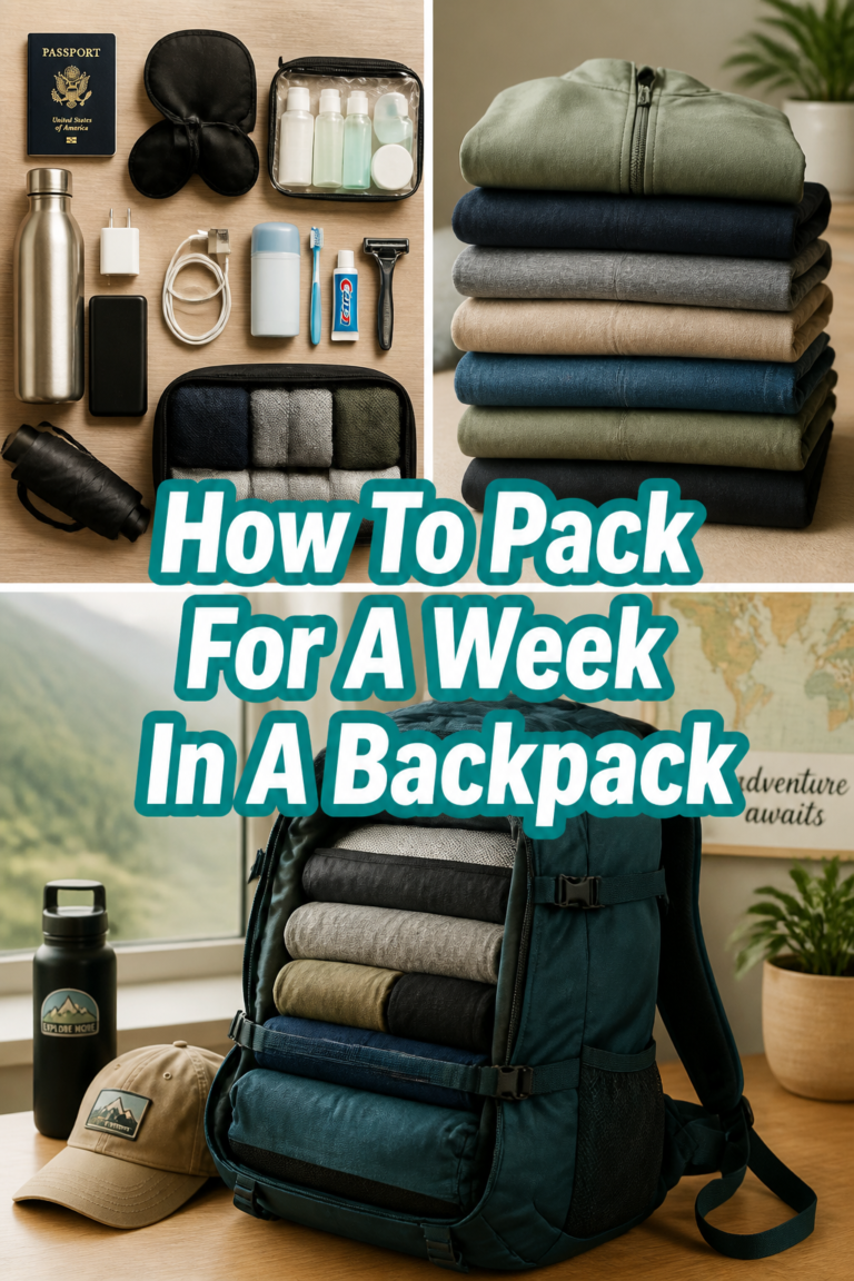 How To Pack For A Week In A Backpack