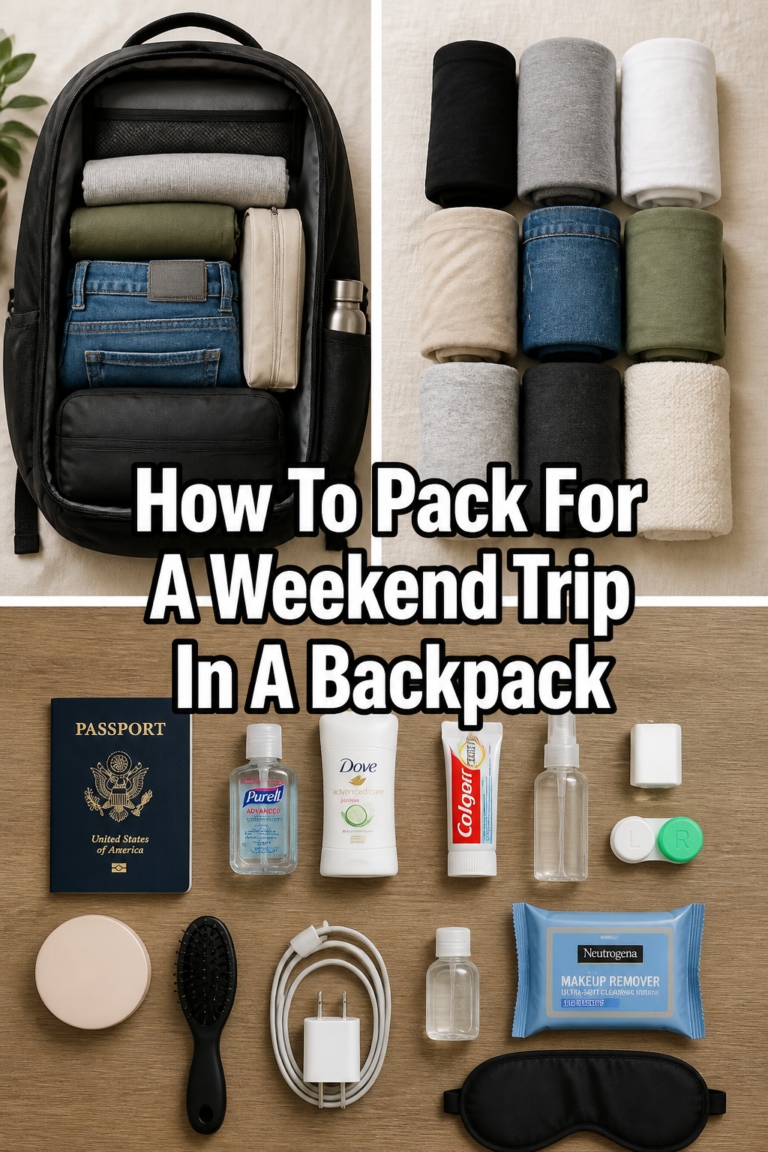 How To Pack For A Weekend Trip In A Backpack