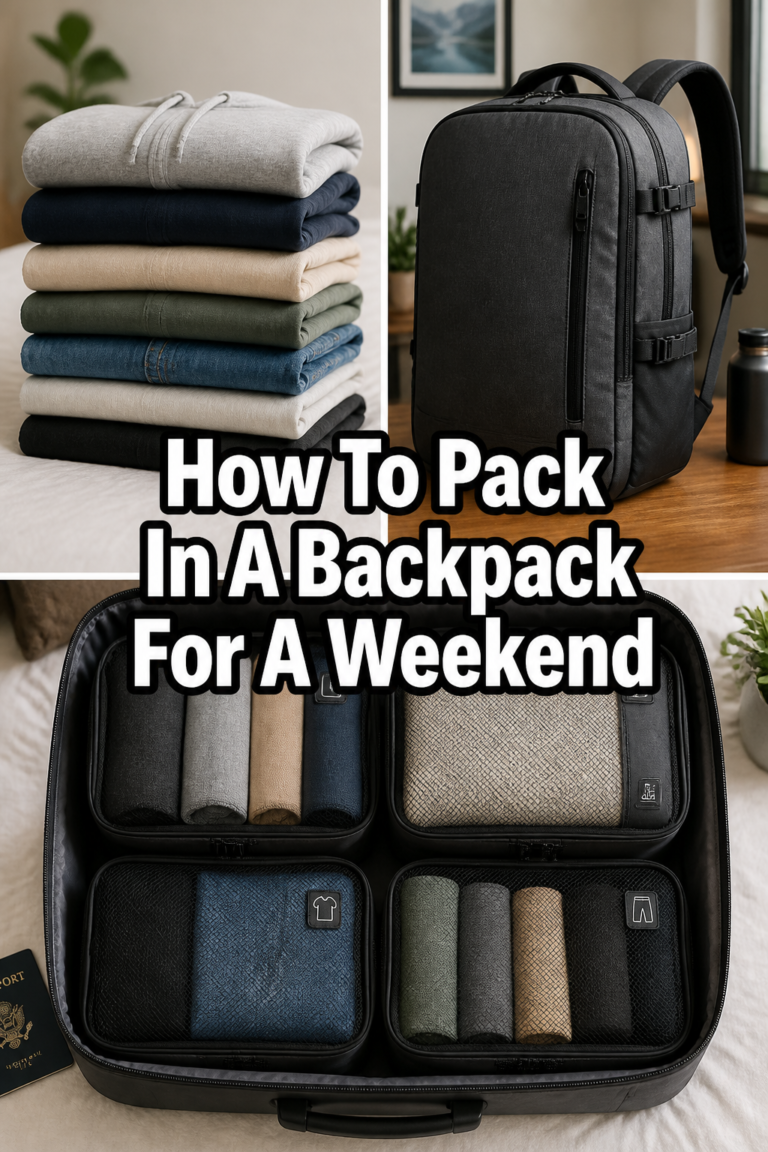 How To Pack In A Backpack For A Weekend