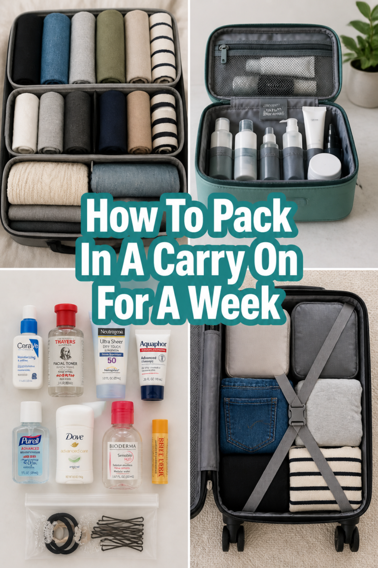 🎒 How To Pack In A Carry On For A Week