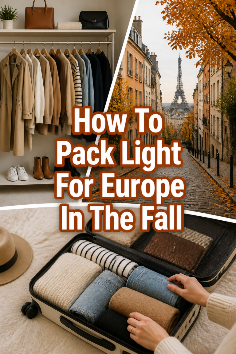 🍂 How To Pack Light For Europe In The Fall