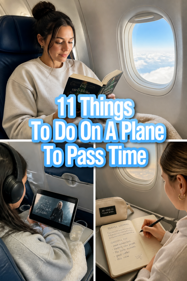 ✈️ 11 Things To Do On A Plane To Pass Time