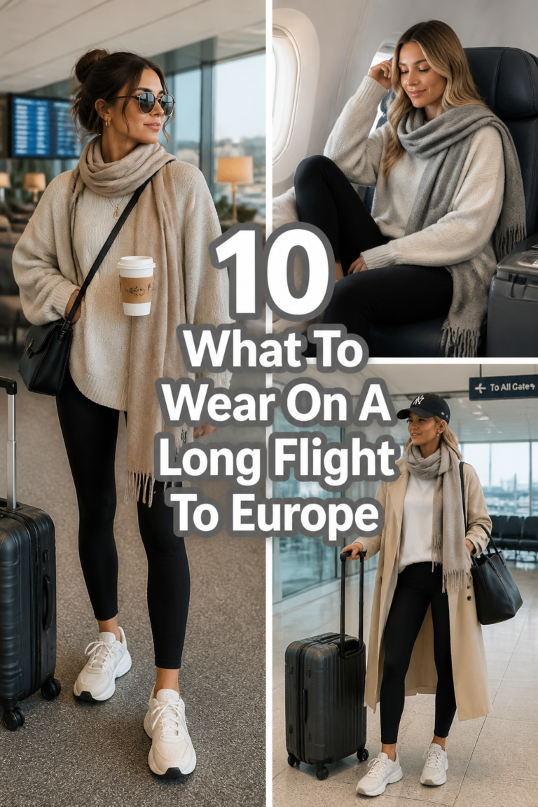 ✈️ 10 What To Wear On A Long Flight To Europe