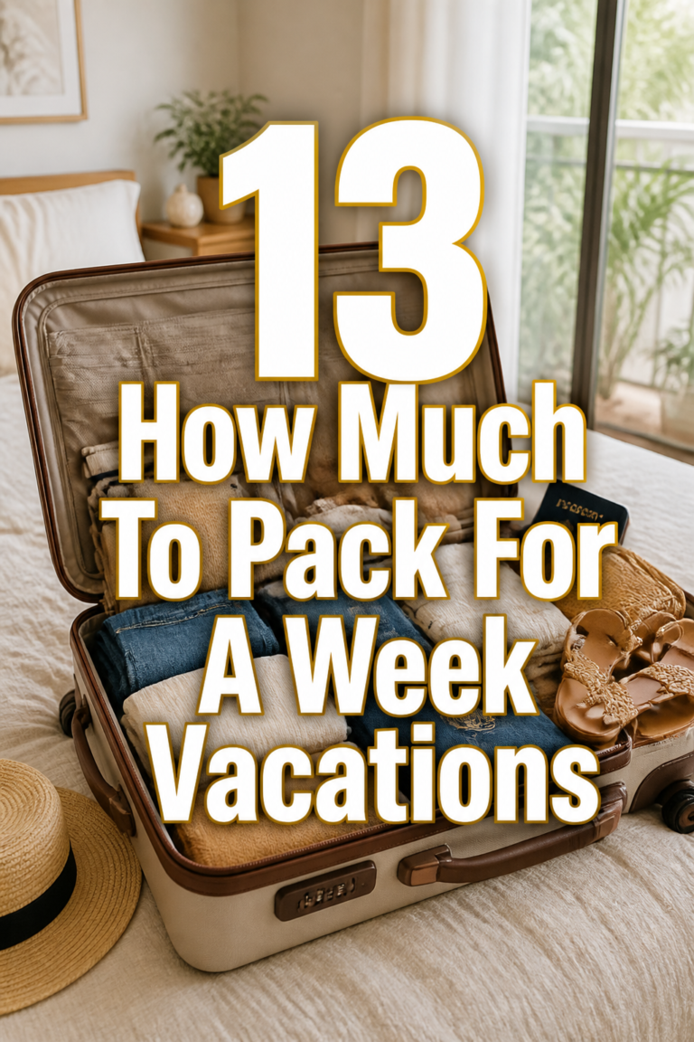 🧳 13 How Much To Pack For A Week Vacations