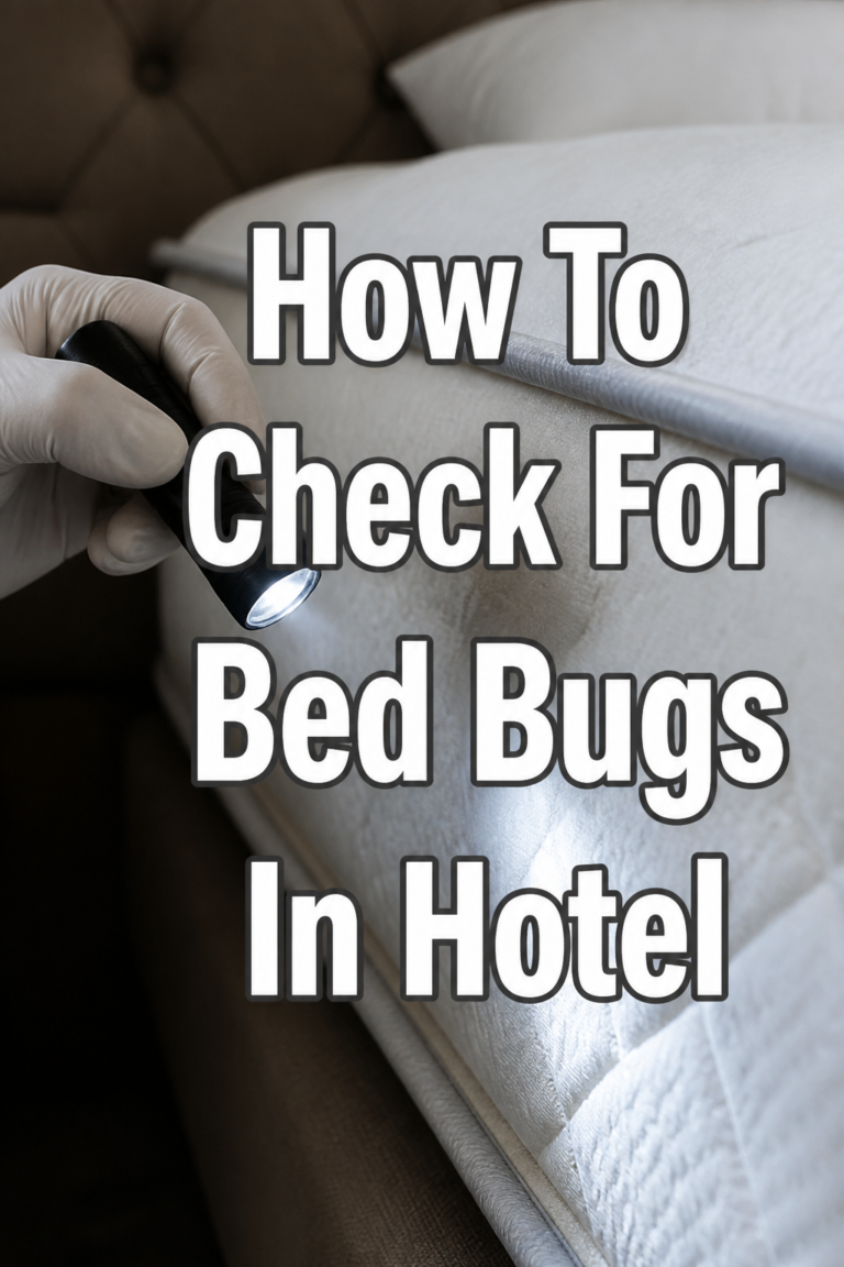 🛏️ How To Check For Bed Bugs In Hotel