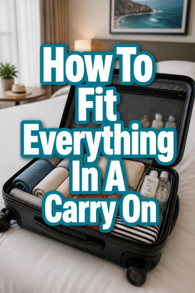 ✈️ How To Fit Everything In A Carry On