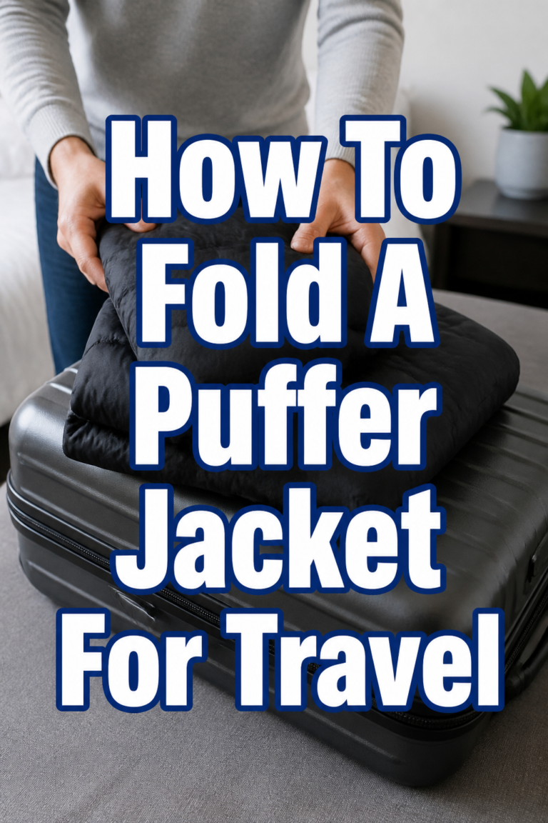 ✈️ How To Fold A Puffer Jacket For Travel