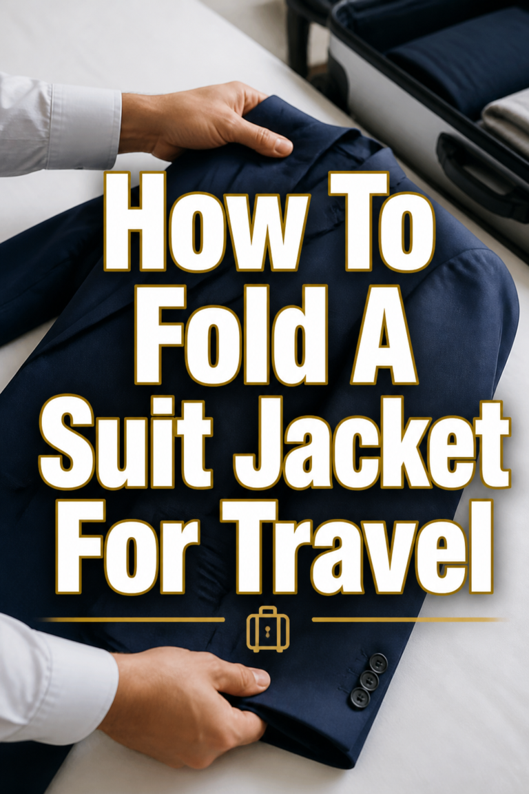 ✈️ How To Fold A Suit Jacket For Travel