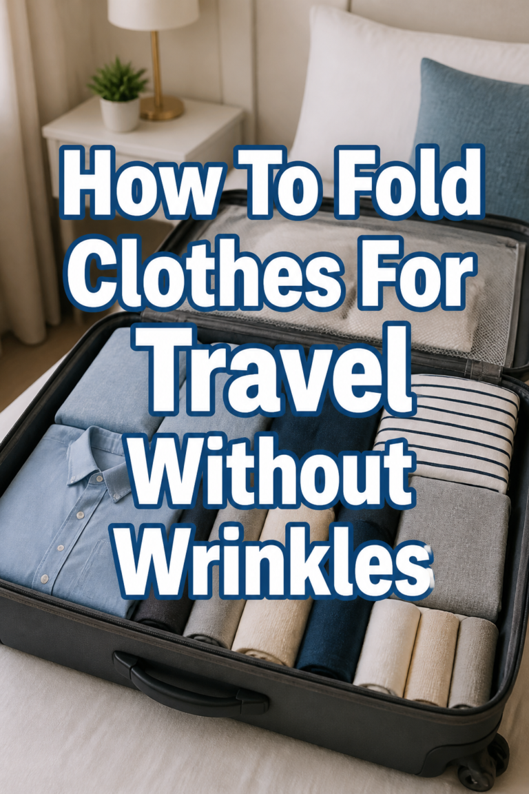 🧳 How To Fold Clothes For Travel Without Wrinkles