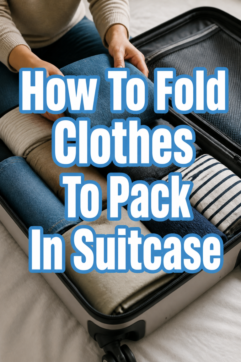 🧳 How To Fold Clothes To Pack In Suitcase