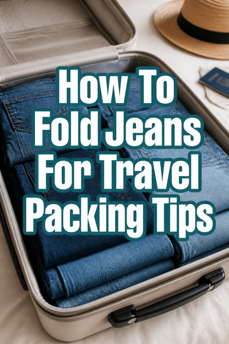👖 How To Fold Jeans For Travel Packing Tips