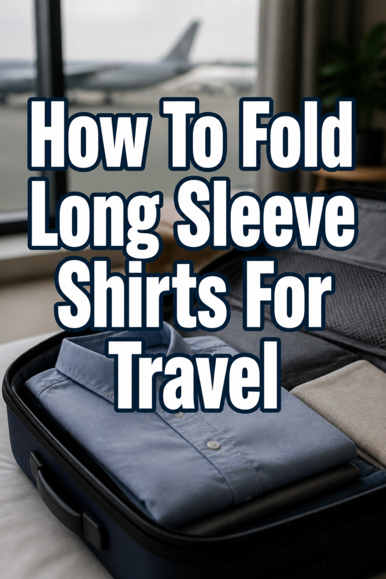 👕 How To Fold Long Sleeve Shirts For Travel