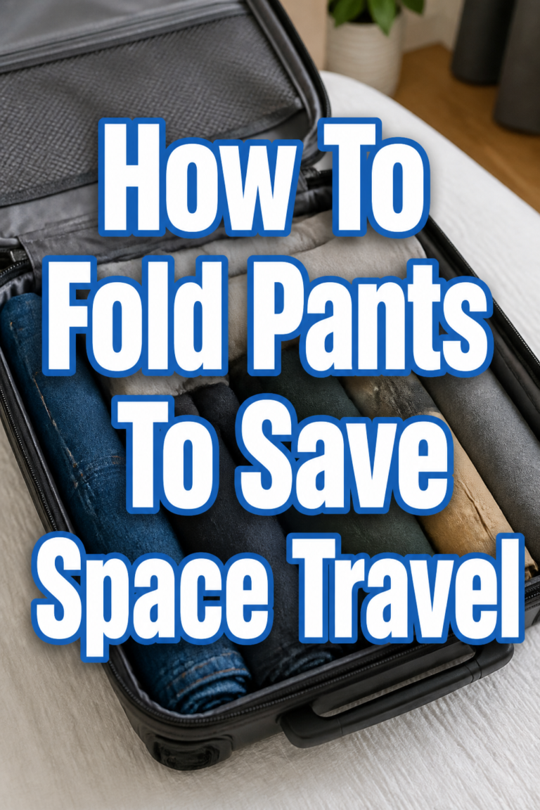 👖 How To Fold Pants To Save Space Travel
