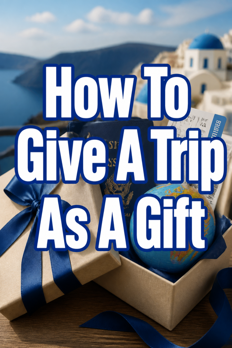 ✈️ How To Give A Trip As A Gift
