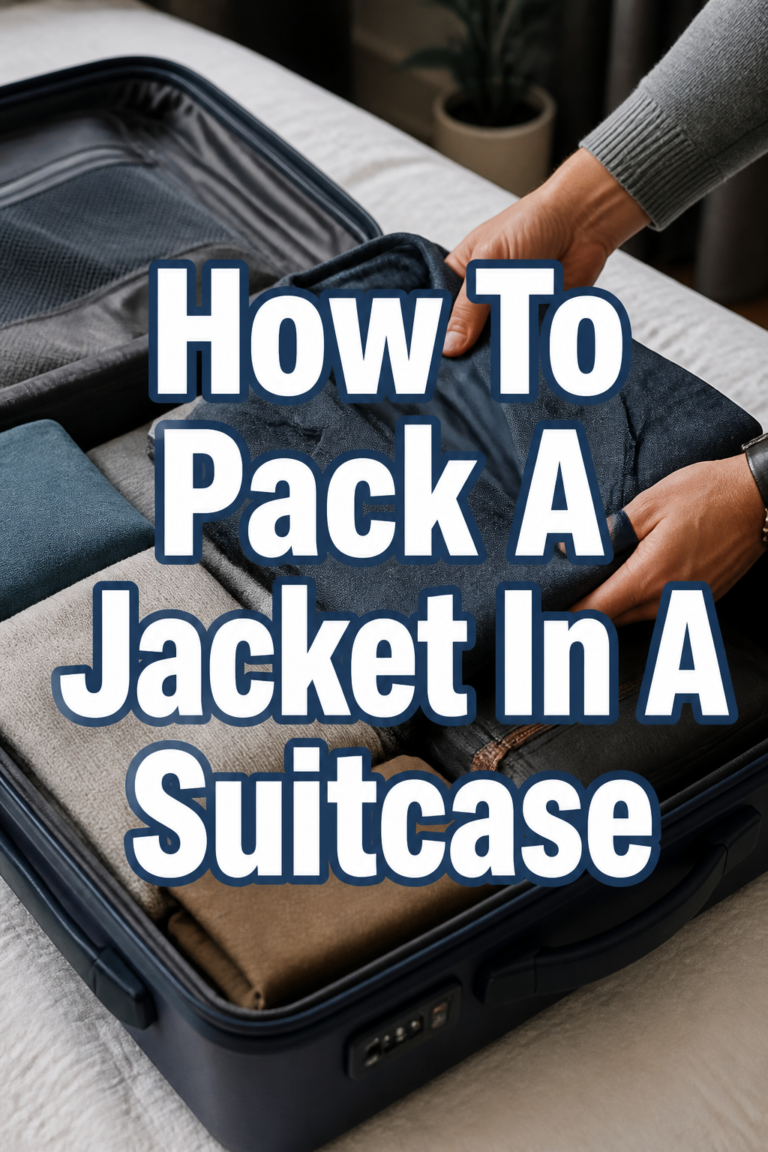 ✈️ How To Pack A Jacket In A Suitcase