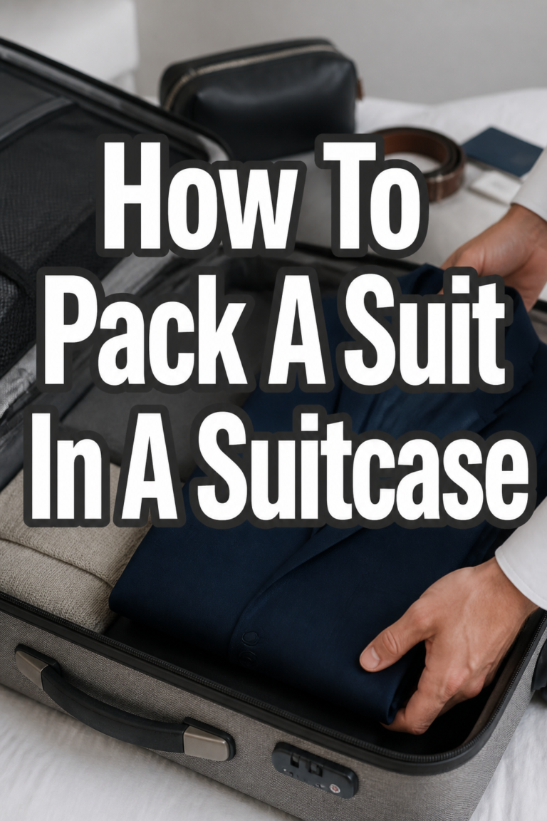 👔 How To Pack A Suit In A Suitcase
