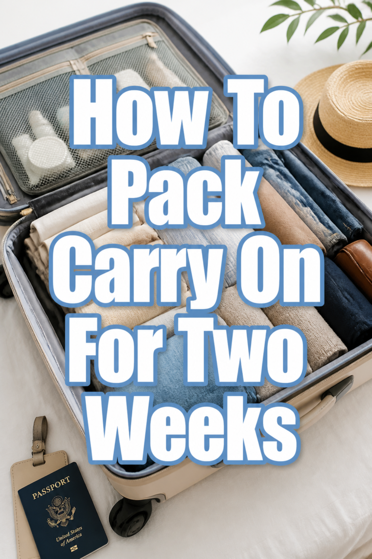 ✈️ How To Pack Carry On For Two Weeks