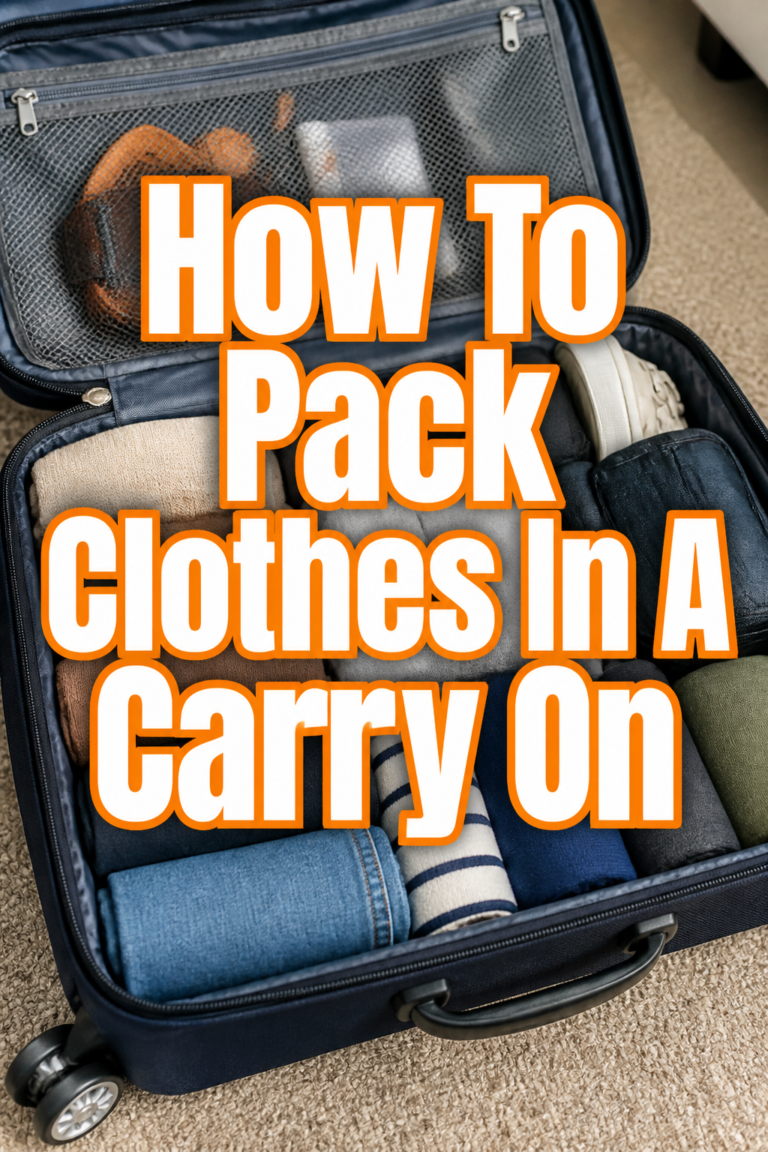 ✈️ How To Pack Clothes In A Carry On