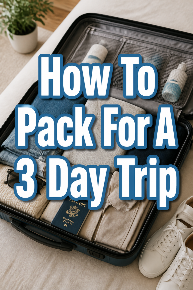 ✨ How To Pack For A 3 Day Trip