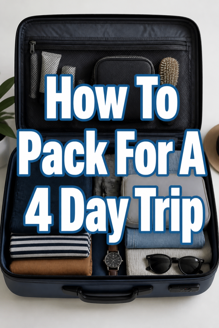 ✈️ How To Pack For A 4 Day Trip