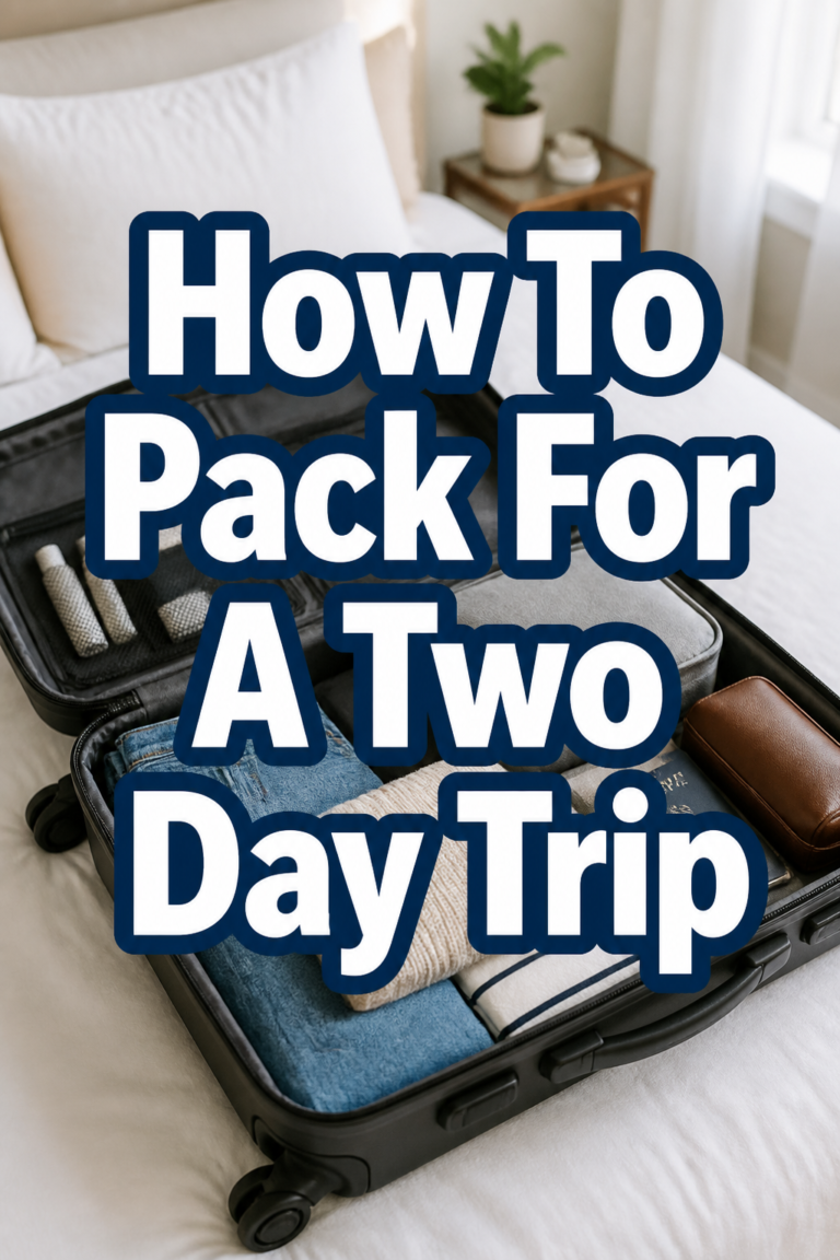 🎒 How To Pack For A Two Day Trip