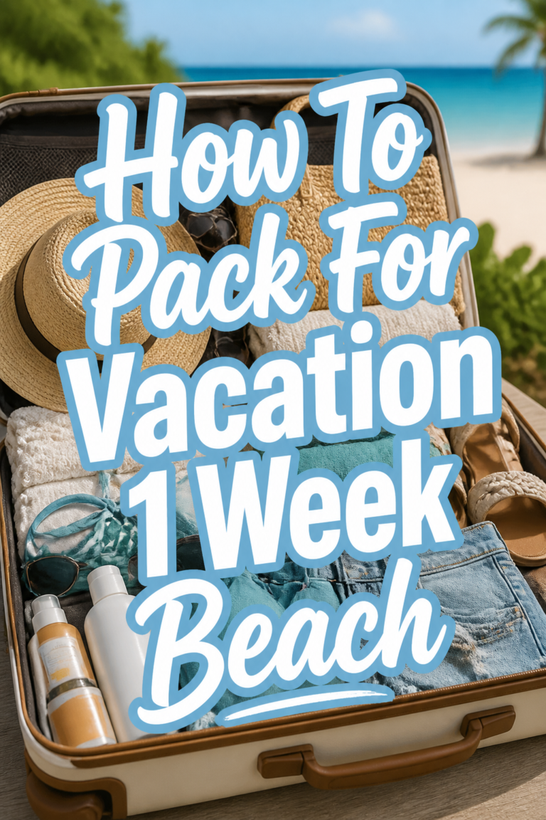 🏖️ How To Pack For Vacation 1 Week Beach