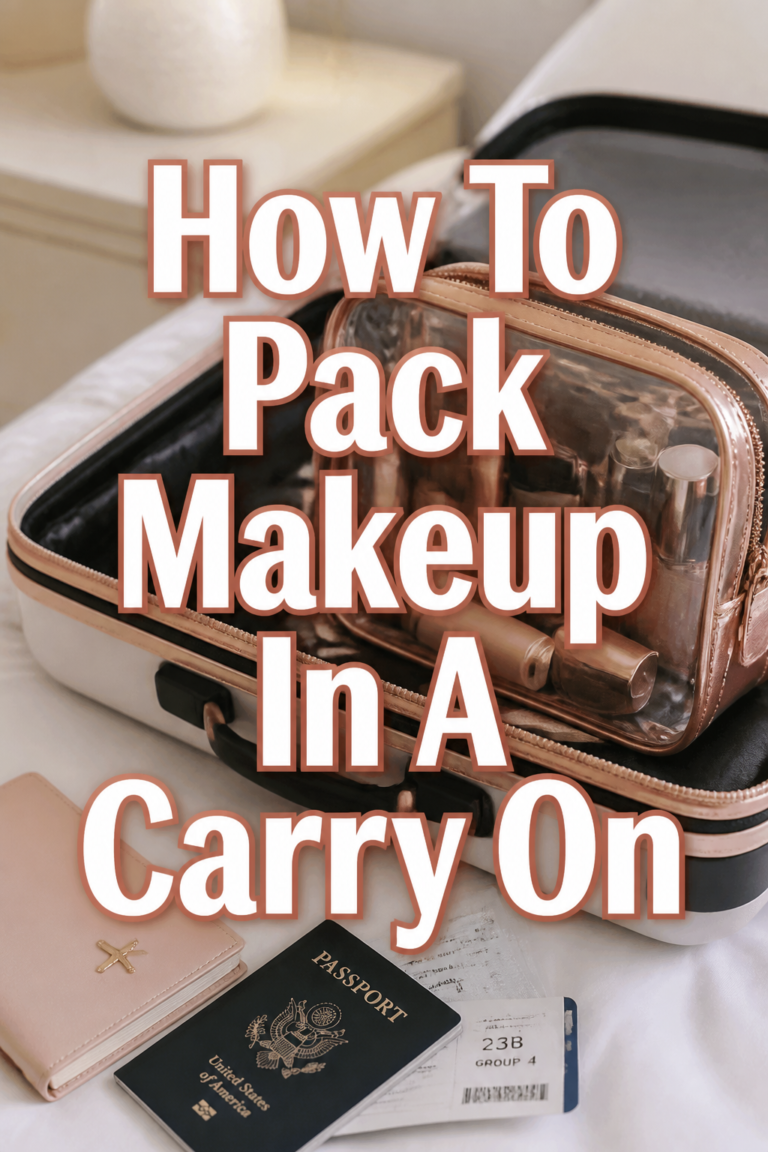 ✈️ How To Pack Makeup In A Carry On
