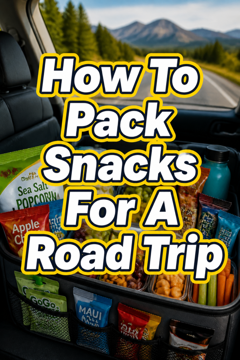 🗺️ How To Pack Snacks For A Road Trip