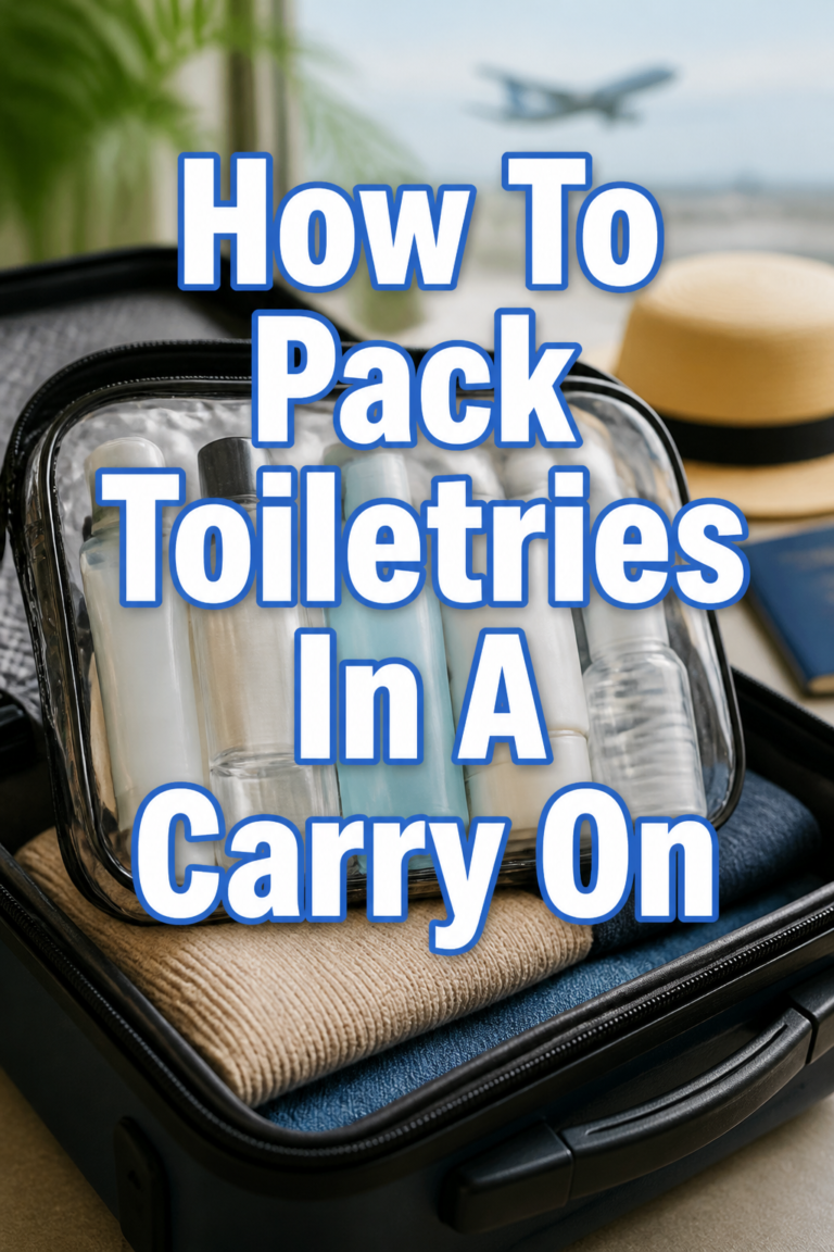 🧴 How To Pack Toiletries In A Carry On