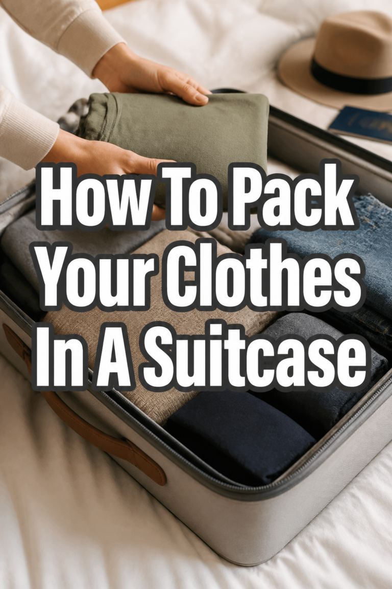 🎒 How To Pack Your Clothes In A Suitcase