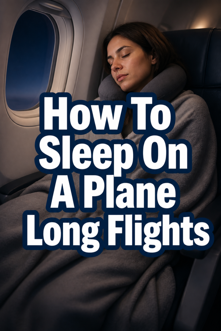 😴 How To Sleep On A Plane Long Flights